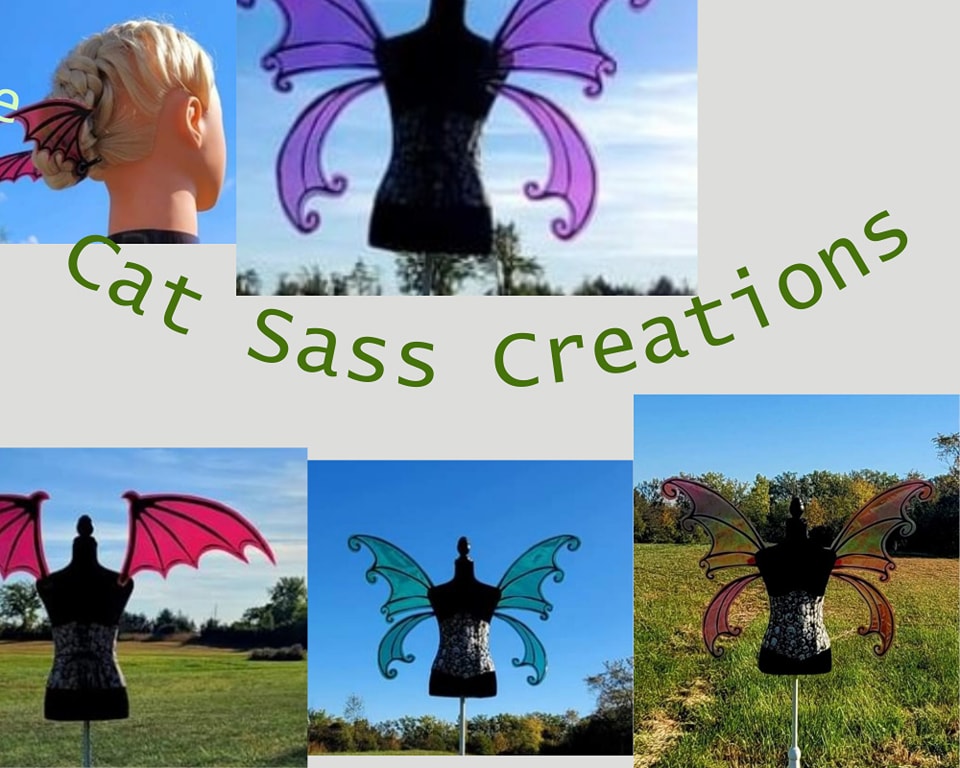 Mannequins with different colored fairy wings